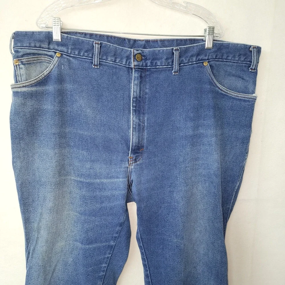 Long Haul Jeans Mens‎ 44x28 Blue Stretch Denim Vintage Made in USA Classic
